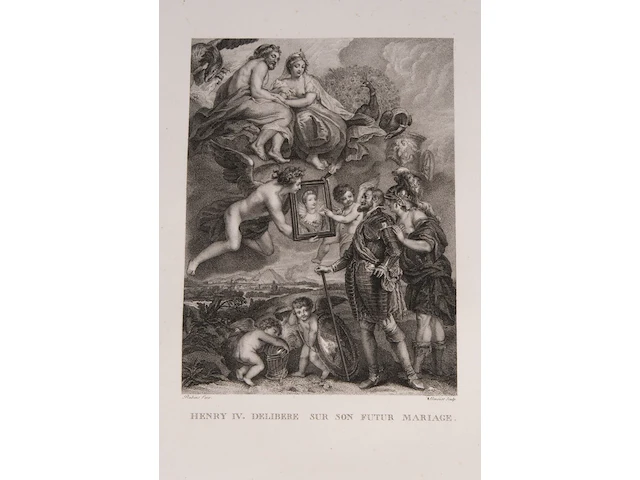 'galerie de rubens, dite du luxembourg', containing 25 engravings after peter paul rubens's famous marie de' medici cycle, paris, 1809 - afbeelding 3 van  12