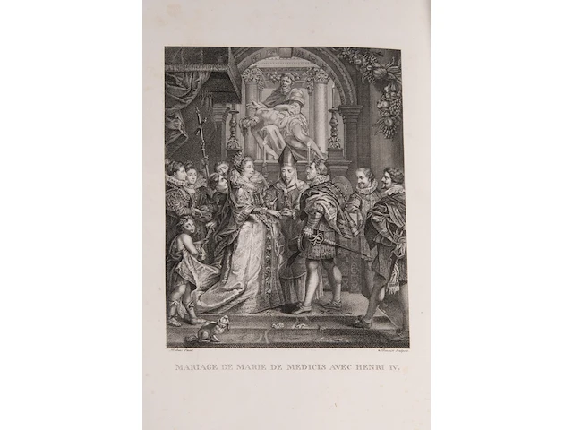 'galerie de rubens, dite du luxembourg', containing 25 engravings after peter paul rubens's famous marie de' medici cycle, paris, 1809 - afbeelding 4 van  12