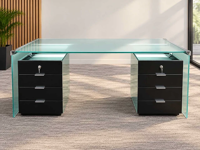 Gallotti & radice - directiebureau incl 2 ladeblokken - overige kantoorinventaris - afbeelding 4 van  13
