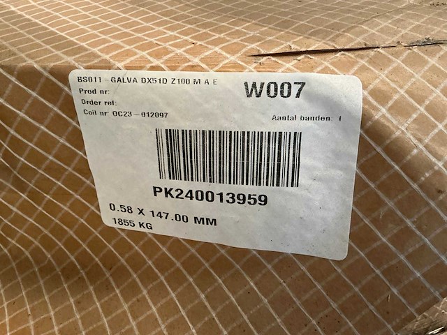 Galva dx51d z100 m a e coil (2x) - afbeelding 4 van  5