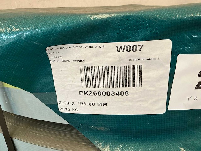 Galva dx51d z100 m a e coil (2x) - afbeelding 3 van  4