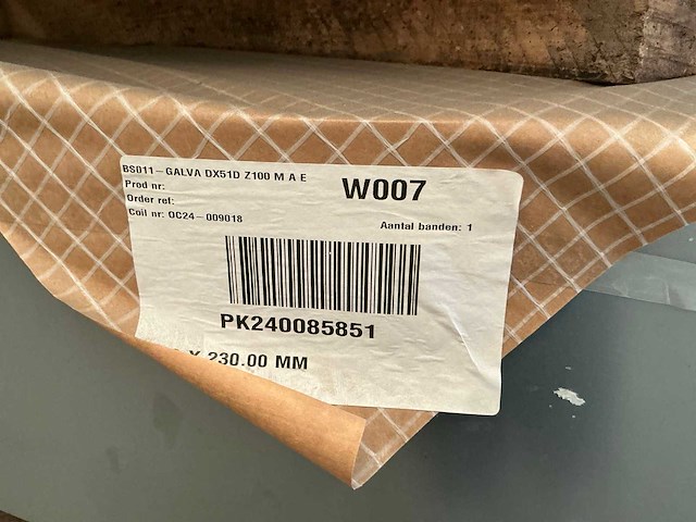 Galva dx51d z100 m a e coil (4x) - afbeelding 4 van  7