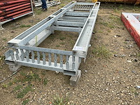 Galva transportpallet voor bouwhekken (2x) - afbeelding 3 van  3