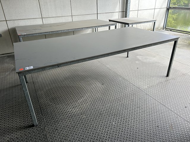 Galvanisé tafel met volkern blad - afbeelding 1 van  3