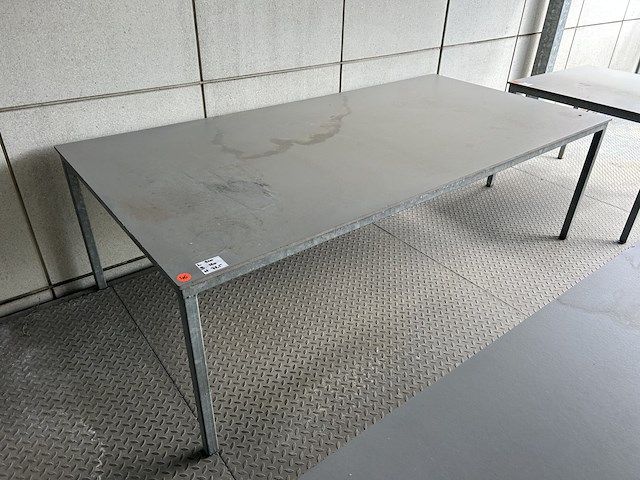 Galvanisé tafel met volkern blad - afbeelding 1 van  3