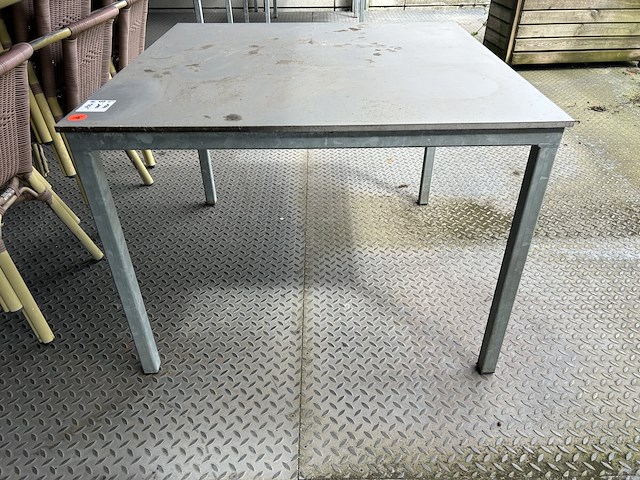 Galvanisé tafel met volkern blad - afbeelding 1 van  2