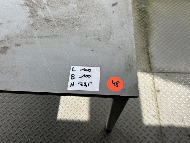 Galvanisé tafel met volkern blad - afbeelding 2 van  2