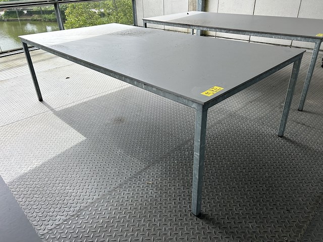 Galvanisé tafel met volkern blad - afbeelding 1 van  4