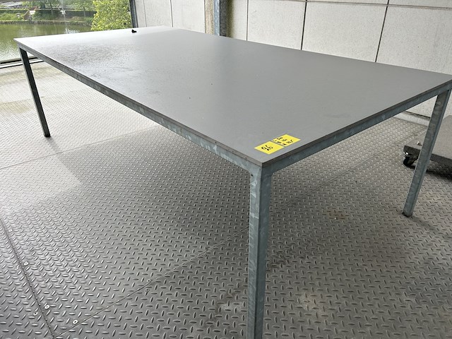 Galvanisé tafel met volkern blad - afbeelding 1 van  4