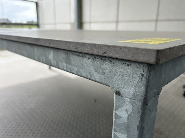 Galvanisé tafel met volkern blad - afbeelding 2 van  4