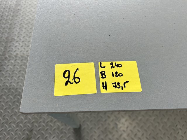 Galvanisé tafel met volkern blad - afbeelding 4 van  4