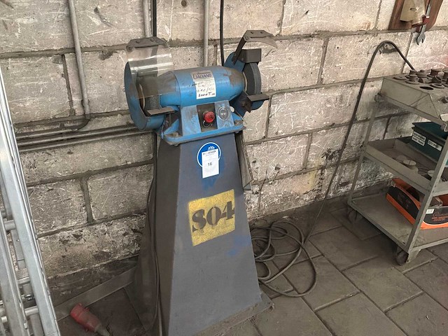 Galvano werkbankslijpmachine op voet - afbeelding 2 van  2