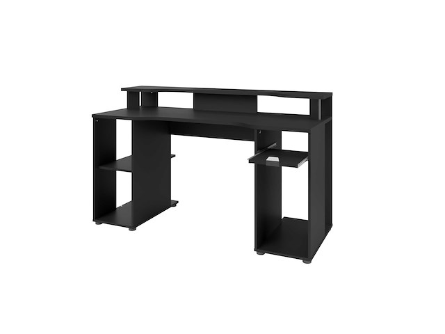 Gaming bureau levelup 150cm - zwart - afbeelding 2 van  4