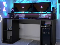 Gaming bureau levelup 150cm - zwart - afbeelding 4 van  4