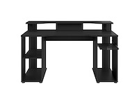 Gaming bureau levelup 150cm - zwart - afbeelding 3 van  4