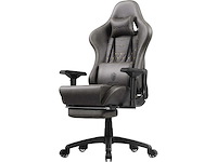 Gaming, bureaustoel, nepleer, bruin, 2d - afbeelding 2 van  6