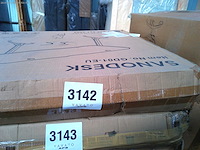 Gamingbureau 160x73cm gamerbureau met volledige muismat, bekerhouder, headsethaak en snoerbeheer, zwart - afbeelding 8 van  8