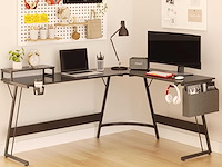 Gamingbureau 167 x 127 cm l-vormig hoekbureau - afbeelding 1 van  11