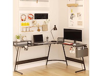 Gamingbureau 167 x 127 cm l-vormig hoekbureau - afbeelding 11 van  11
