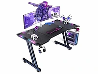 Gamingbureau met accessoires en rgb-verlichting - afbeelding 2 van  3
