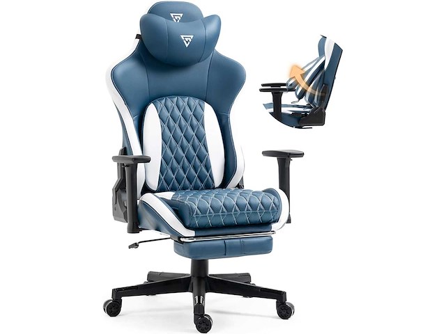 Gamingstoel - bureaustoel met voetsteun - afbeelding 2 van  9