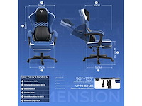 Gamingstoel - ergonomisch met verwarmde lendensteun - afbeelding 3 van  9