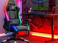Gamingstoel - x rocker - ergonomisch - aanpasbaar rgb - hoge rugleuning
