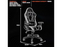 Gamingstoel - x rocker - ergonomisch - aanpasbaar rgb - hoge rugleuning - afbeelding 3 van  10