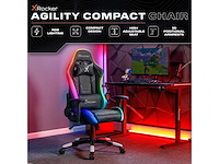 Gamingstoel - x rocker - ergonomisch - aanpasbaar rgb - hoge rugleuning - afbeelding 4 van  10