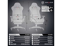 Gamingstoel, ergonomische hoge rugleuning racestoel - afbeelding 3 van  4