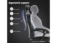 Gamingstoel, ergonomische pu leren bureaustoel - afbeelding 7 van  8