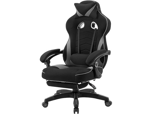 Gamingstoel, ergonomische stoffen bureaustoel - afbeelding 2 van  9