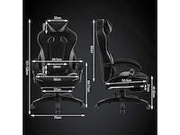 Gamingstoel, ergonomische stoffen bureaustoel - afbeelding 3 van  9