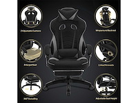 Gamingstoel, ergonomische stoffen bureaustoel - afbeelding 4 van  9