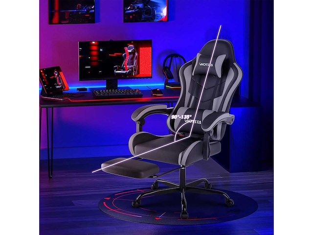 Gamingstoel, gamingstoel met lumbale massage - afbeelding 2 van  7
