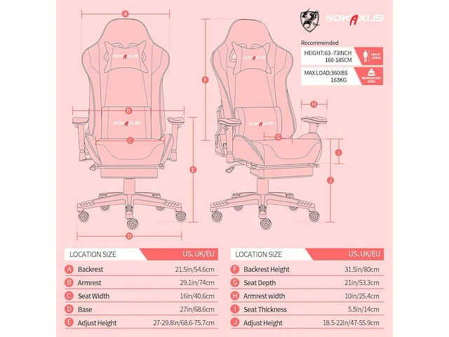 Gamingstoel, grote ergonomische racestoel met hoge rugleuning en massageondersteuning voor de lendensteun en uitschuifbare voetsteun - afbeelding 4 van  7