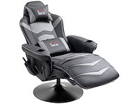 Gamingstoel, massagefunctie, verstelbare rugleuning, voetensteun, tot 120 kg - afbeelding 3 van  9