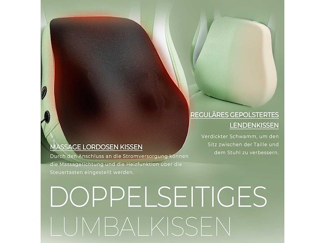 Gamingstoel met verwarmde massage - stof - afbeelding 5 van  9