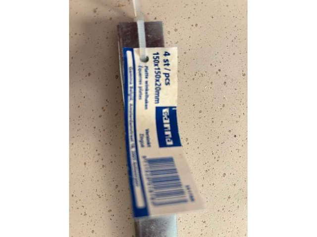 Gamma - 100 x raamhoek/winkelhaak verzinkt 150x150x20 (100x) - afbeelding 3 van  3