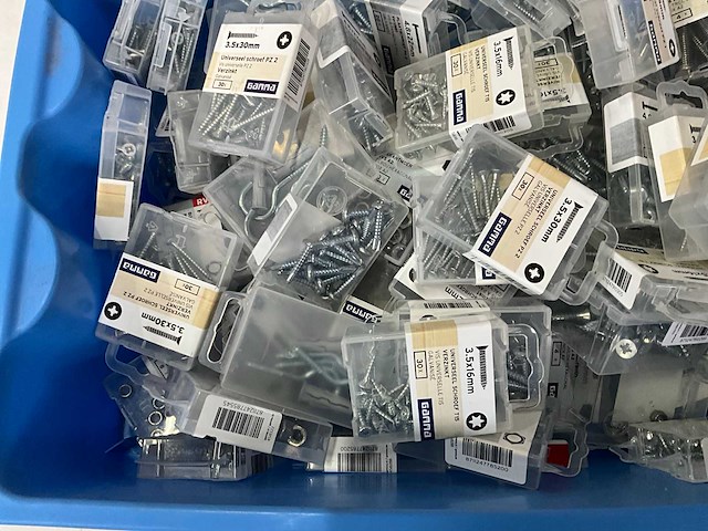 Gamma assorti diverse bevestigingsmaterialen (100x) - afbeelding 2 van  6