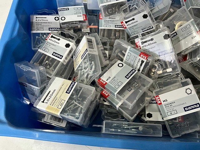 Gamma diverse bevestigingsmaterialen (100x) - afbeelding 6 van  6