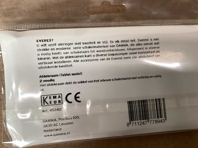 Gamma everest afdekraam 2 voudig (200x) - afbeelding 2 van  3