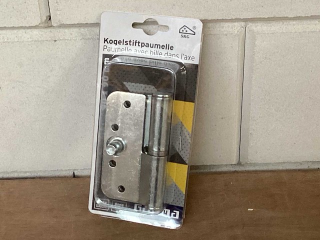 Gamma kogelstift paumelle 90x90 mm, ronde hoek (88x) - afbeelding 1 van  4