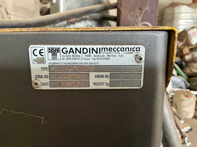 Gandini meccanica castor ça 721 ps stump grinder - afbeelding 9 van  17