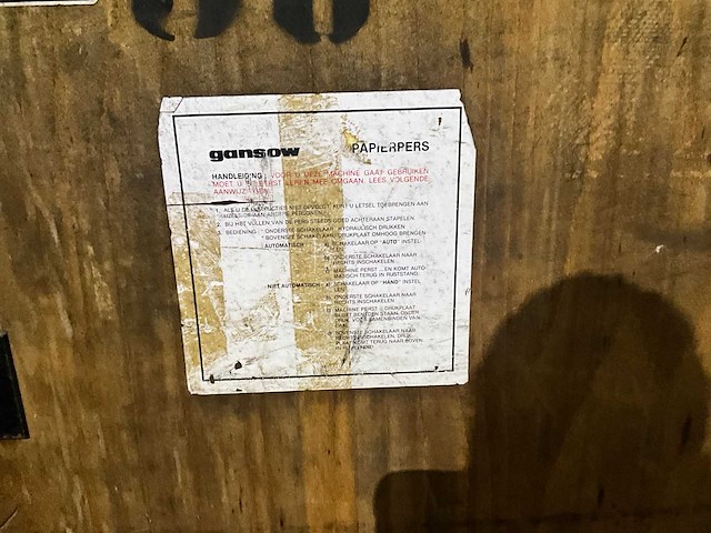 Gansow press 200 papierpres - afbeelding 3 van  6