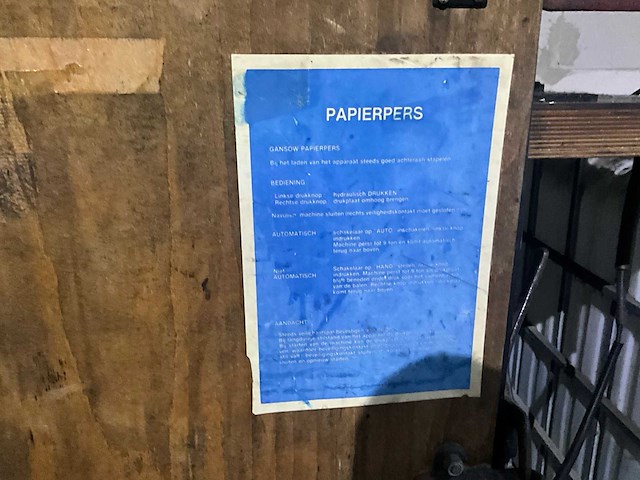 Gansow press 200 papierpres - afbeelding 5 van  6