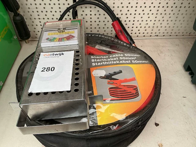 Garage inventaris accutester + startkabels - afbeelding 1 van  1