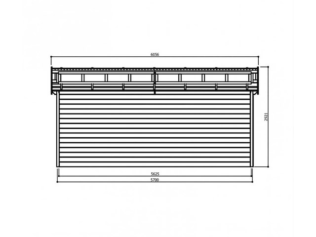 Garage torino - s8241 - garden shed & log cabin - afbeelding 2 van  3