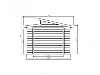 Garage torino - s8241 - garden shed & log cabin - afbeelding 3 van  3