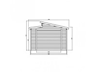 Garage torino - s8248 - garden shed & log cabin - afbeelding 2 van  3